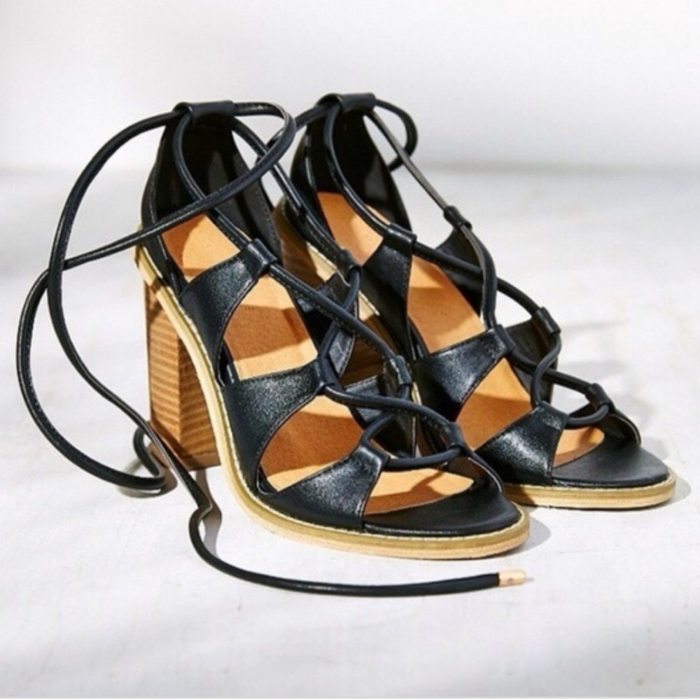 Lace Up Heeled Sandal- Urban Outfitters